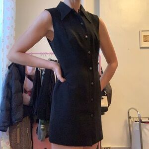 Vintage Bebe Mini Western Vest Dress